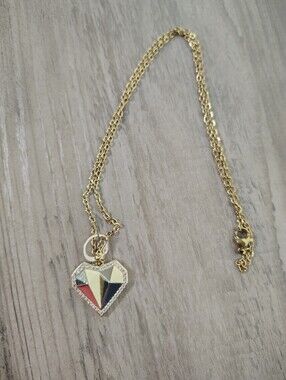 Treasure Jewels 3D Heart Charm & Chain